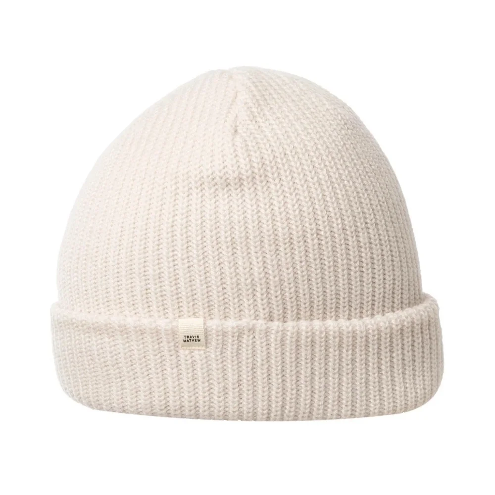 Travis Mathew Men's Coastal Beanie Moonbeam Cream Color 1MZ321 NWT  $35 MSRP
